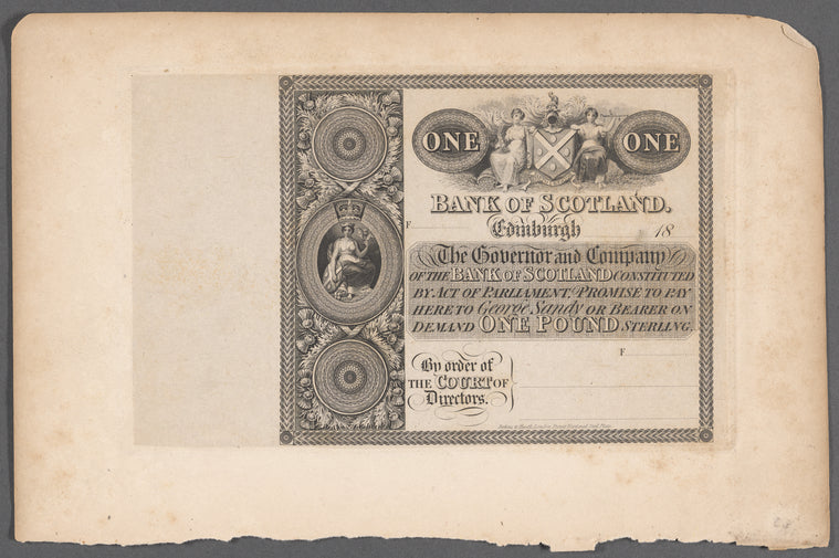 Bank of Scotland, Edinburgh, one pound sterling note