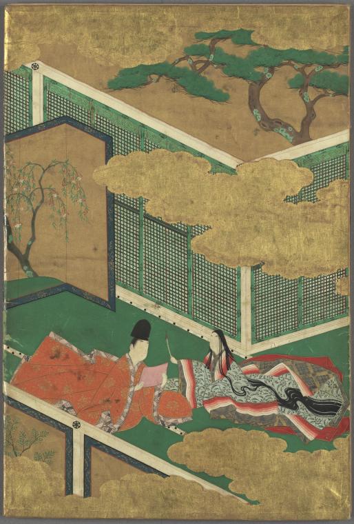Ailing Kashiwagi reading a letter