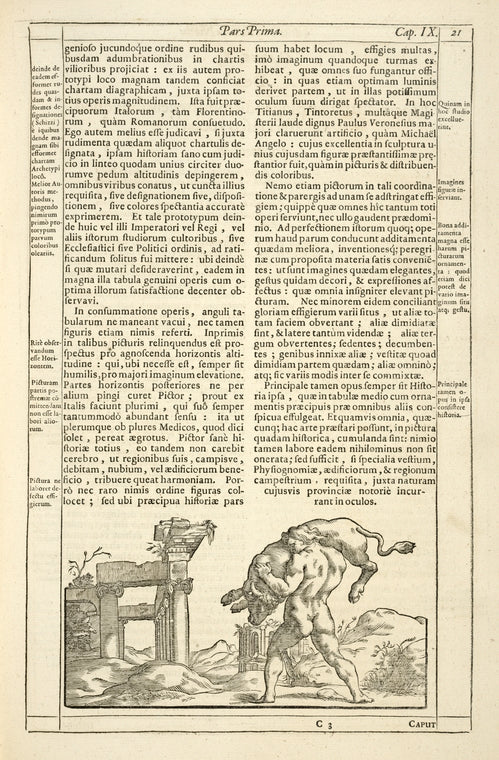 [Tail-piece.] Caput IX, De Picturis Historicis.