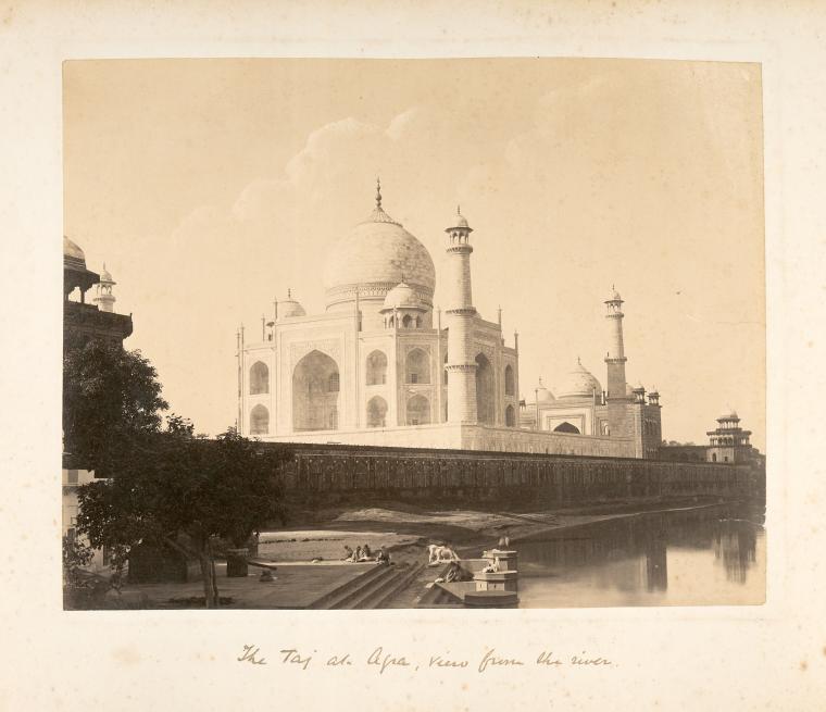 The Taj at Agra, view from the river.