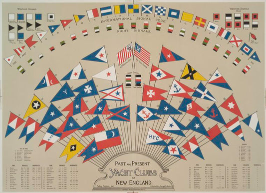 Past and present yacht clubs of New England.