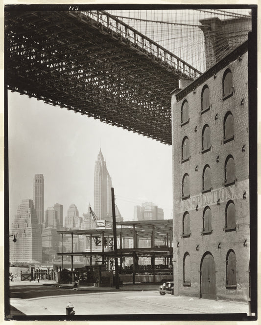 Brooklyn Bridge, Water and Dock Streets, looking southwest