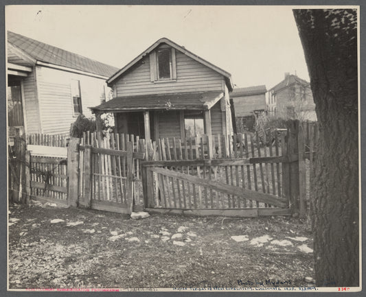 House typical of Steel Subdivision, Hamilton County, [Cincinnati,] Ohio.