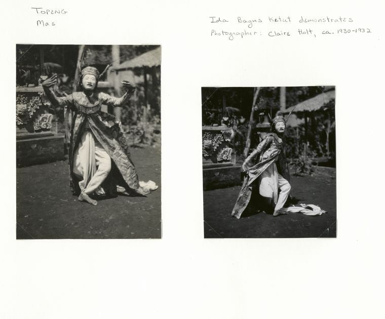 Topeng, Mas; Ida Bagus Ketut demonstrates