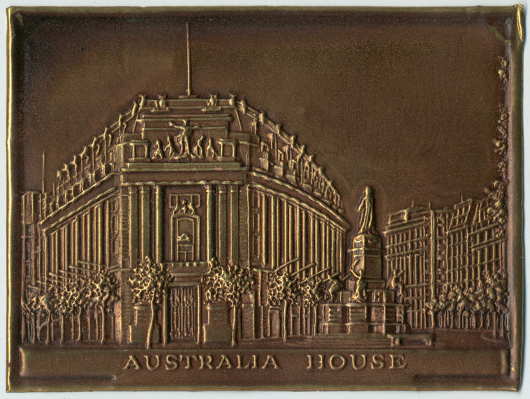 Bronze plaques.