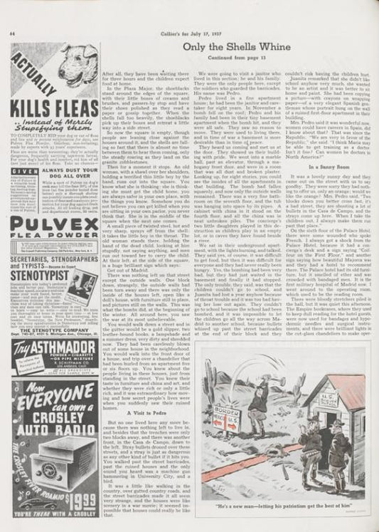 Only the shells whine