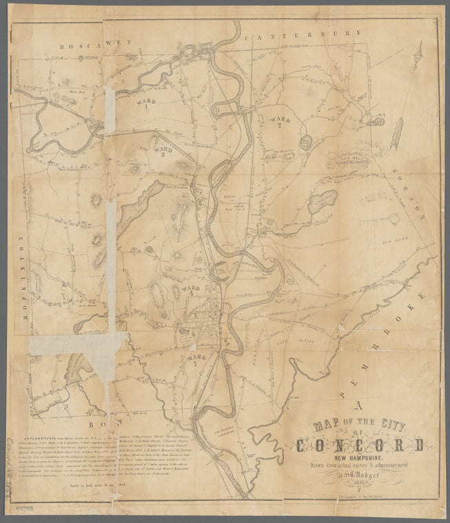 Map of the city of Concord, New Hampshire