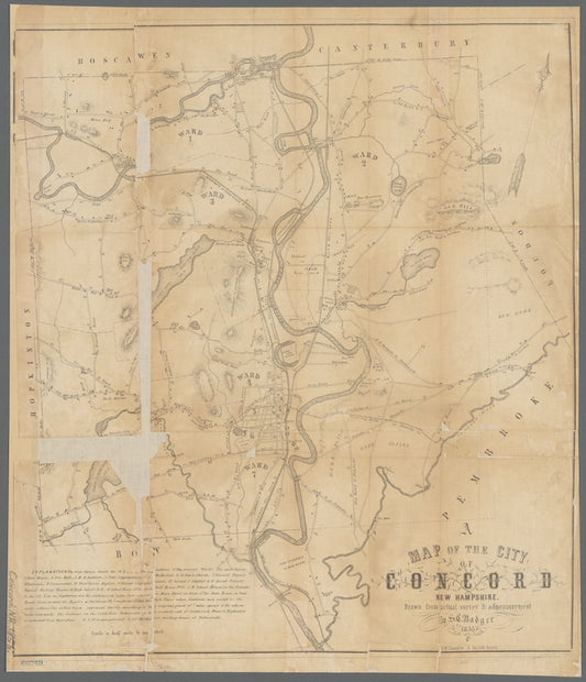 Map of the city of Concord, New Hampshire