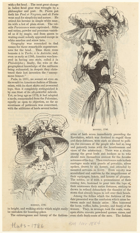 Bonnet, 1786