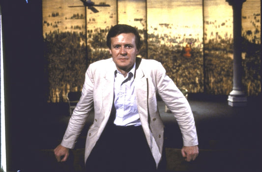 Playwirght/director David Hare in a publicity shot from the New York Shakespeare Festival's production of his play "A Map of the World." (New York)