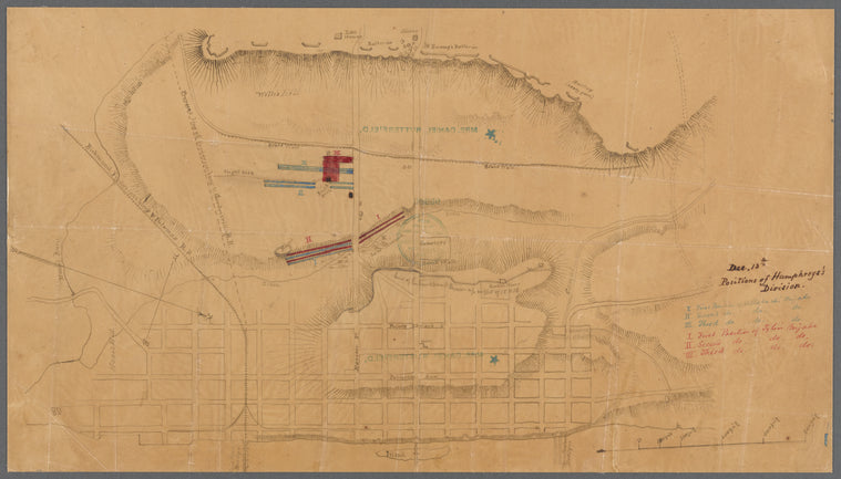 Dec. 13th Positions of Humphreys's [sic] Division