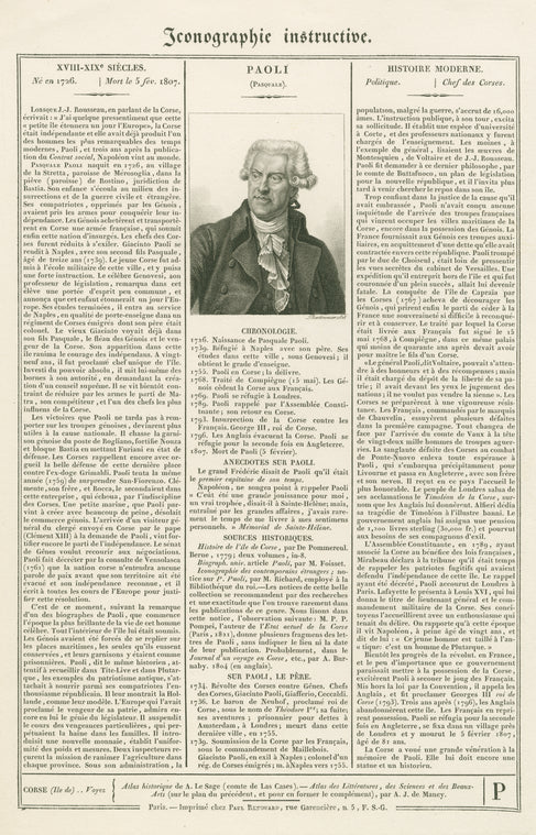 Gen. Pasquale Paoli.