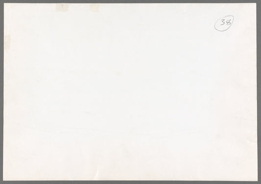 Handpainted negative photo print of snowscape