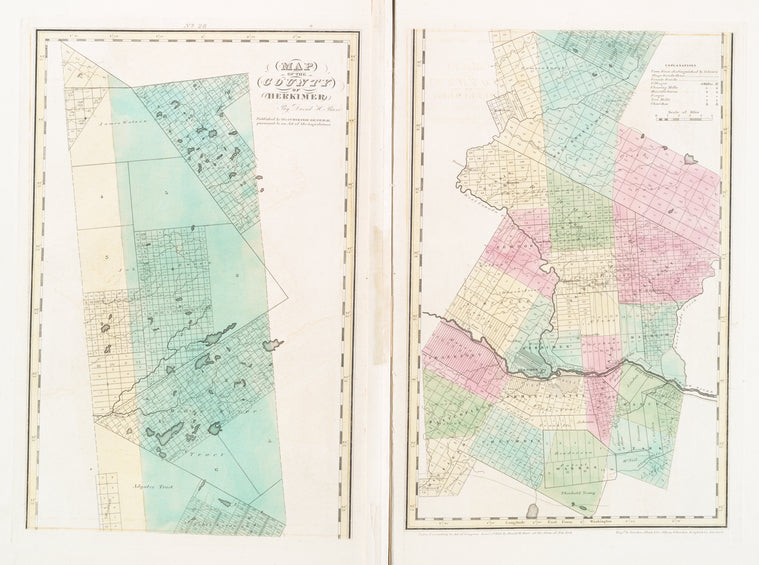 Map of the county of Herkimer