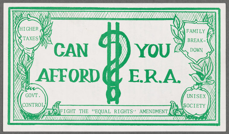 Can you afford E.R.A.?: Fight the "Equal Rights" Amendment