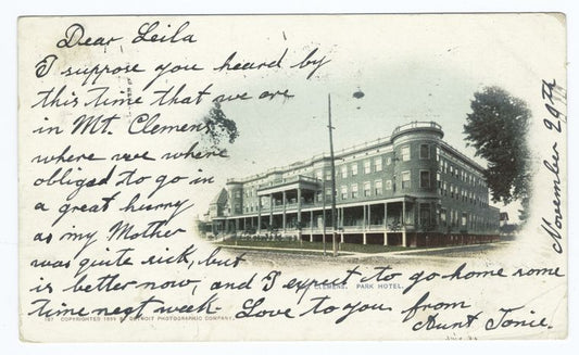 Park Hotel, Mt. Clements, Mich.