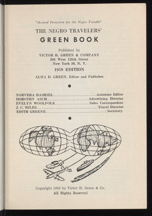 The Negro Travelers' Green Book: 1959