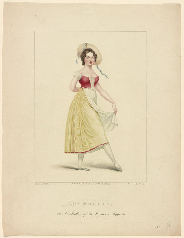 Mlle. Noblet, in the ballet of La paysanne supposée