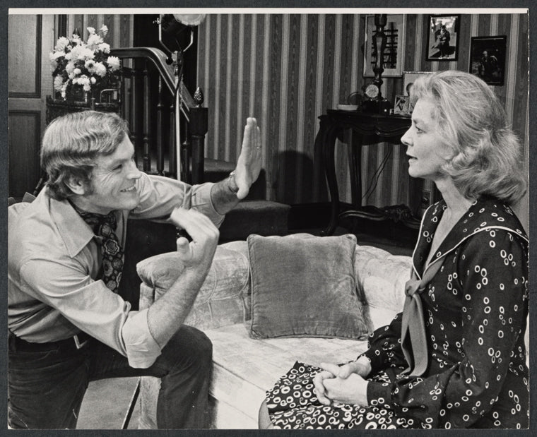 Don Chastian and Lauren Bacall in the touring stage production Applause