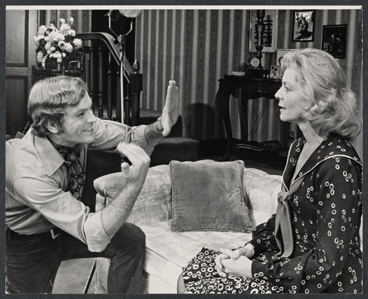 Don Chastian and Lauren Bacall in the touring stage production Applause
