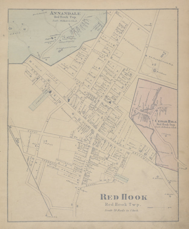 Annandale [Village]; Red Hook [Village]; Cedar Hill [Village]