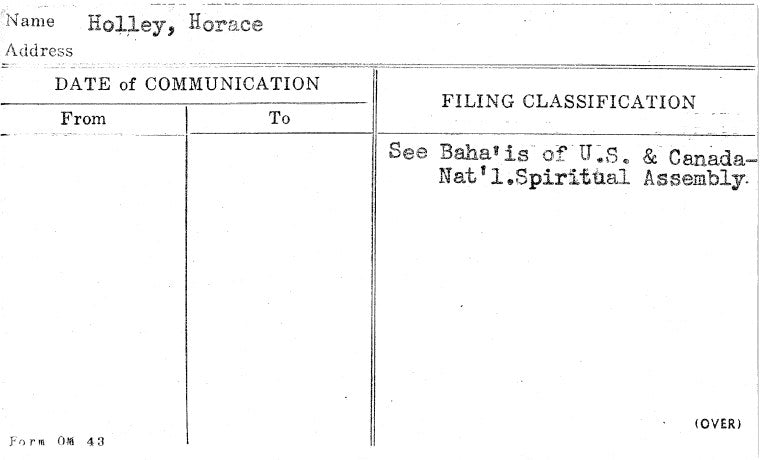 Holley, Horace