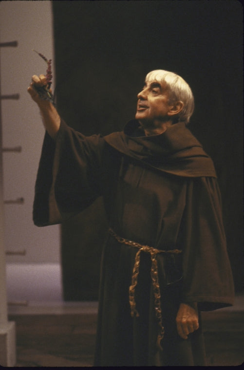 Actor Milo O'Shea in a scene fr. the New York Shakespeare Festival's production of the play "Romeo and Juliet." (New York)