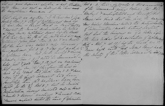 Bayford, F[rances]. "Luke 16: from 1st to 19th verse." Manuscript copy. From the circle of E. B. Browning.