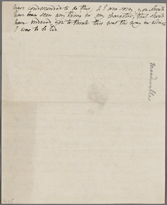 Autograph letter (draft) unsigned, 5 May 1819