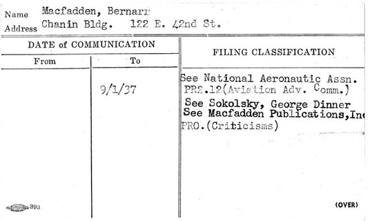 Macfadden, Bernarr