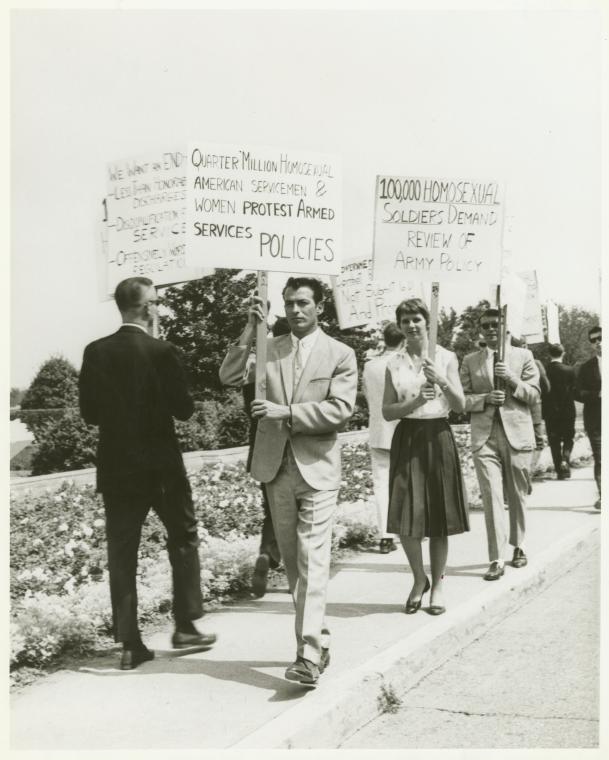 Picket demonstration at the Pentagon, July 31, 1965