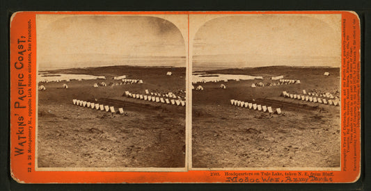 Headquarters on Lake Tule, taken N.E. from Bluff.