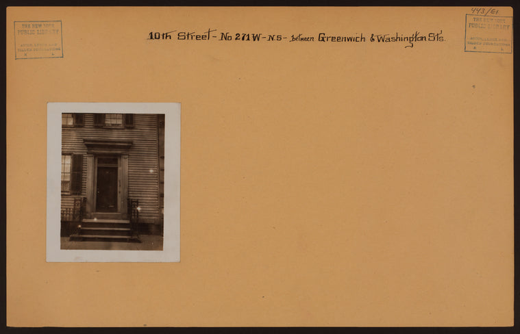 Manhattan: 10th Street (West) - [Greenwich and Washington Streets]