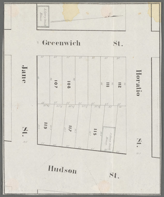Horatio Street, Hudson Street, Jane Street, Greenwich Street