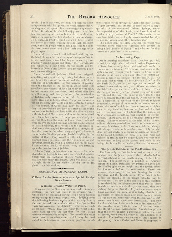 The Reform advocate