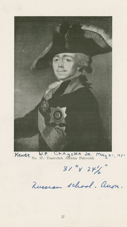 Tsarevitch Alexius Petrovich