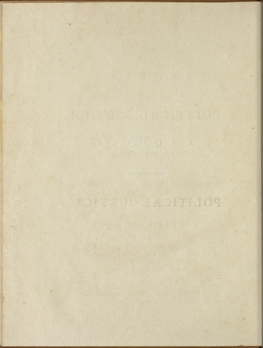 Holograph annotations in a copy of Godwin's Political Justice