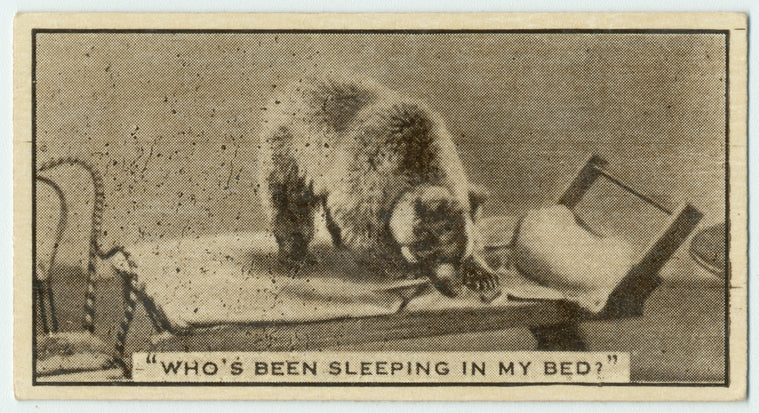 'Who's been sleeping in my bed?'