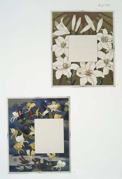 Cards depicting flowers, stars, sun and moon.