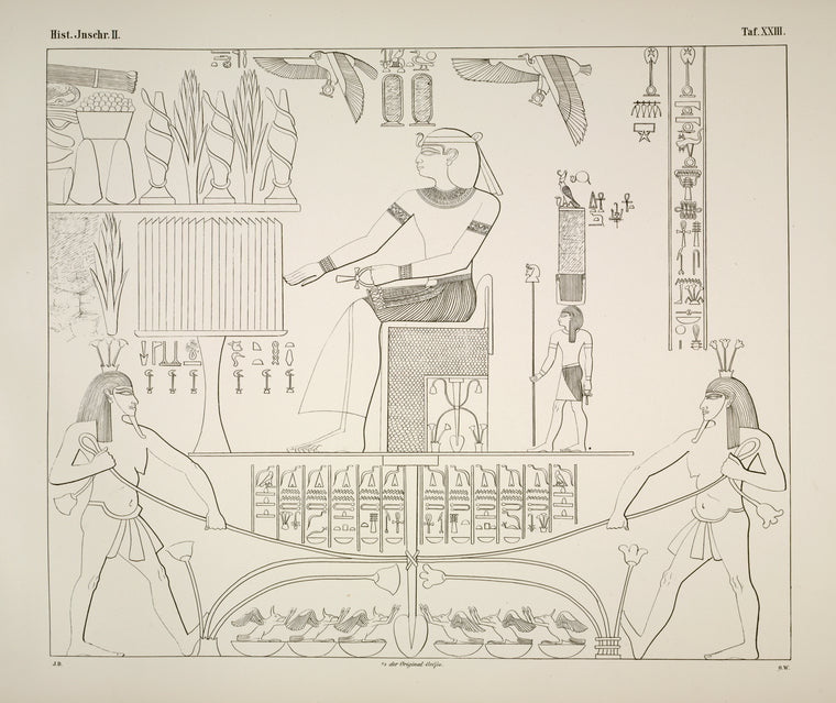 Das der Königin dargebrachte Todtenopfer. (Der dazu gehörige Text mitgetheilt: Taf. 35-37.)