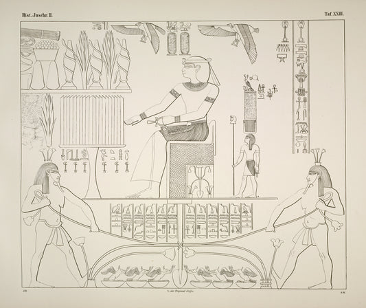 Das der Königin dargebrachte Todtenopfer. (Der dazu gehörige Text mitgetheilt: Taf. 35-37.)