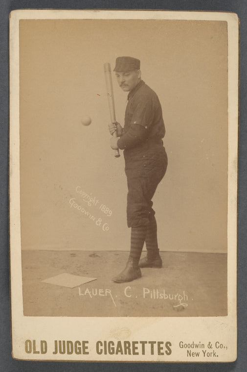 Chuck Lauer, Catcher, Pittsburgh Alleghenys
