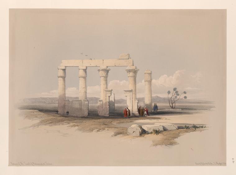 Remains of the Temple of Medamout, at Thebes.