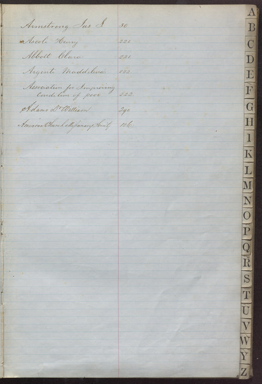 Stock Ledger No. 1