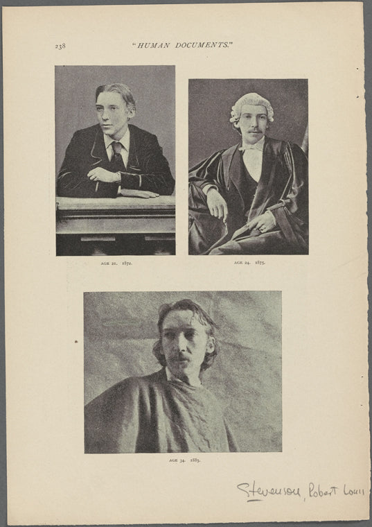 Age 21. 1872.  Age 24. 1875.  Age 34. 1885.