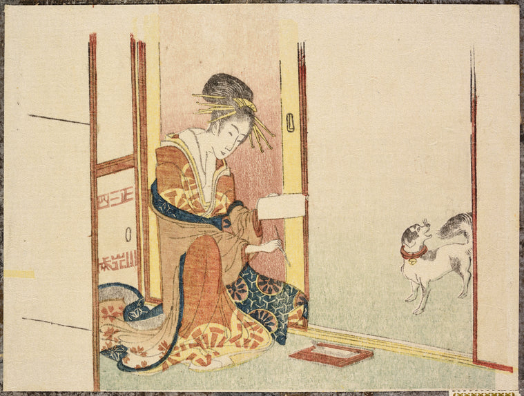 Lady and dog