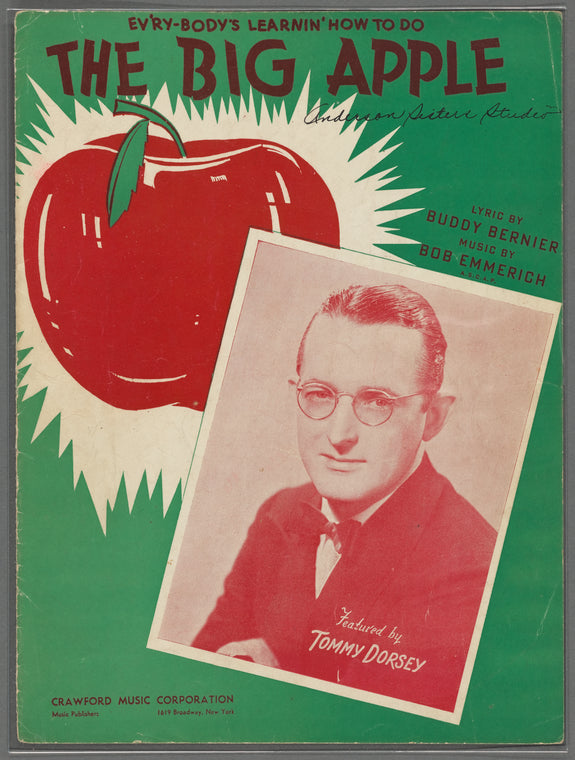 Ev'ry-body's learnin' how to do the big apple ... music by Bob Emmerich
