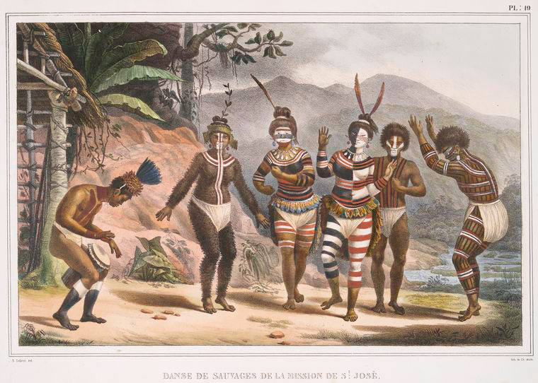 Danse de sauvages de la mission de St. José.