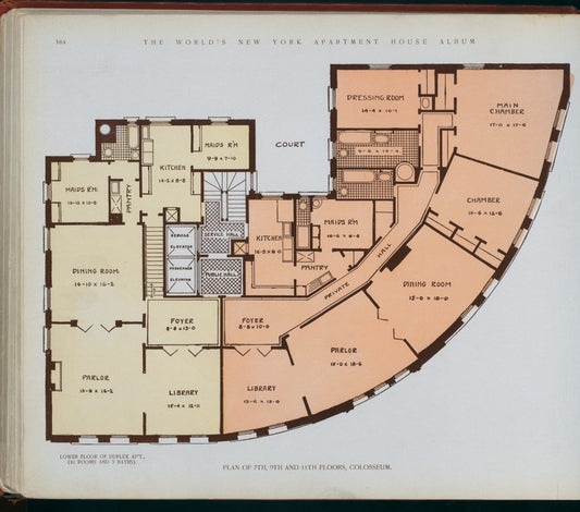 Plan of 7th, 9th and 11th floors, Colosseum.