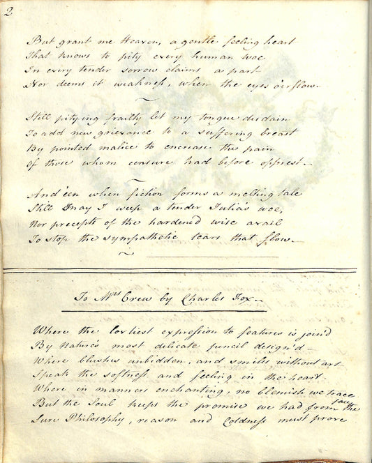 Lady Anne Hamilton commonplace book of poetry